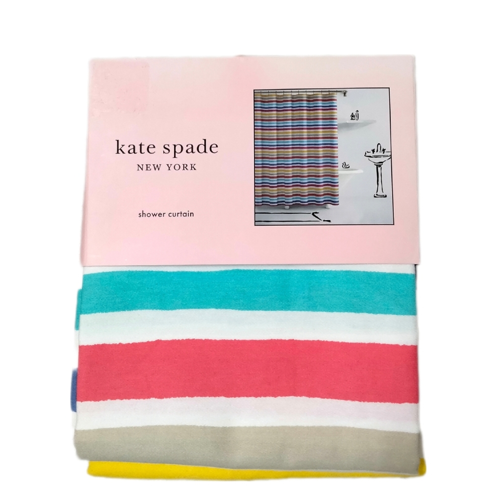 Kate Spade striped shower curtain